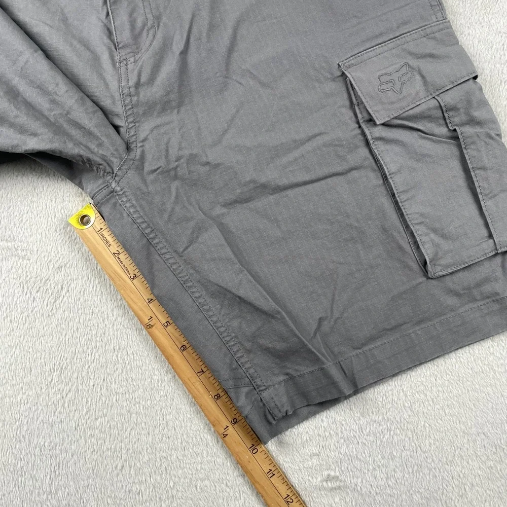 Fox Racing Slambozo 2.0 Cargo Shorts Mens 36 Gray Ripstop Stretch Outdoors 10